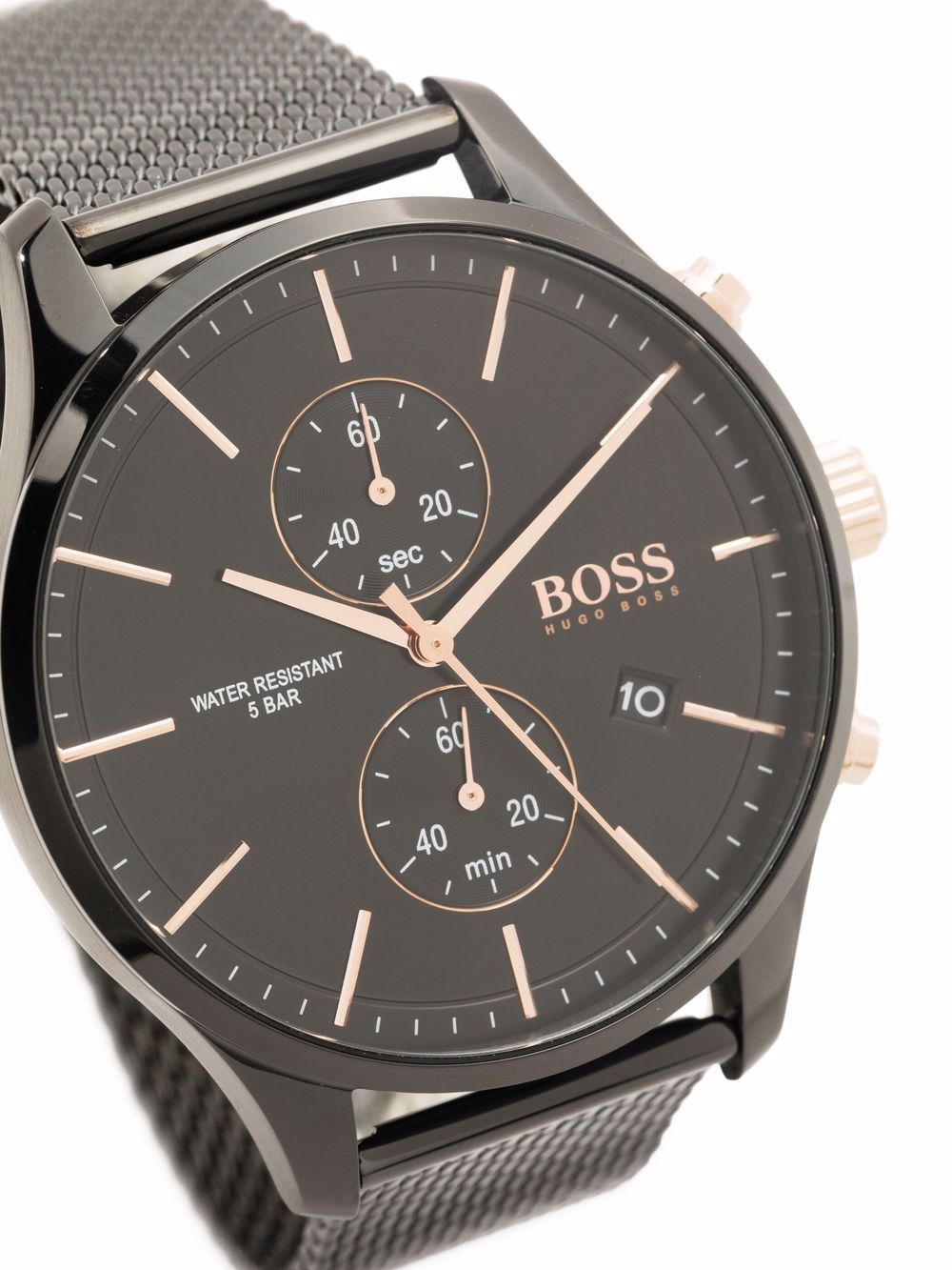  Shop Authentic Hugo Boss Associate Black Dial Black Mesh Bracelet Watch for Men - 1513769 - Luxxuri