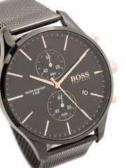  Shop Authentic Hugo Boss Associate Black Dial Black Mesh Bracelet Watch for Men - 1513769 - Luxxuri