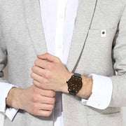  Shop Authentic Fossil The Commuter Brown Dial Black Steel Strap Watch for Men - FS5277 - Luxxuri