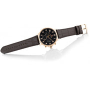  Shop Authentic Tommy Hilfiger Daniel Black Dial Brown Leather Strap Watch for Men - 1710379 - Luxxuri