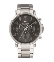  Shop Authentic Tommy Hilfiger Chronograph Grey Dial Silver Steel Strap Watch for Men - 1710382 - Luxxuri