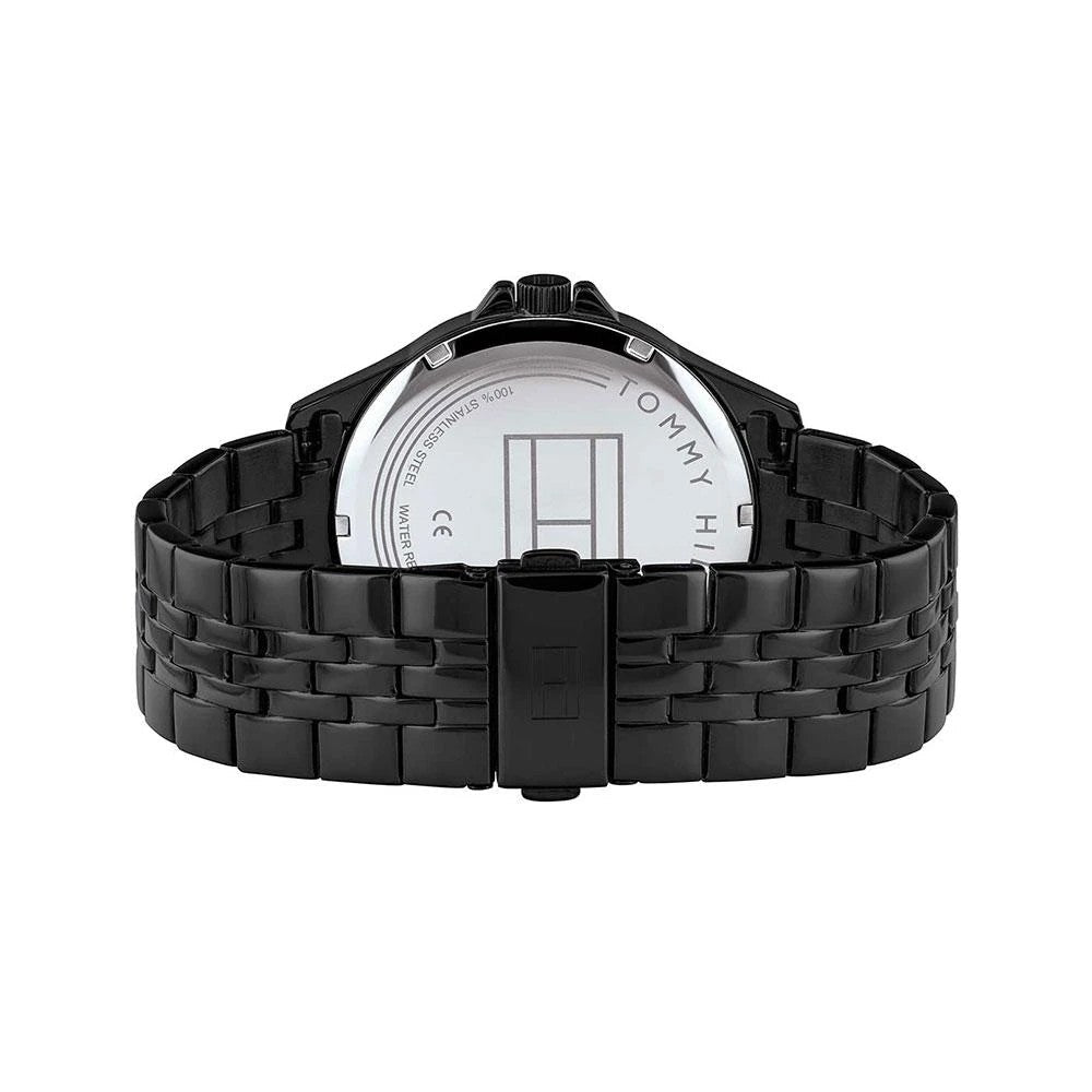  Shop Authentic Tommy Hilfiger Shawn Quartz Black Dial Black Steel Strap Watch for Men - 1791611 - Luxxuri