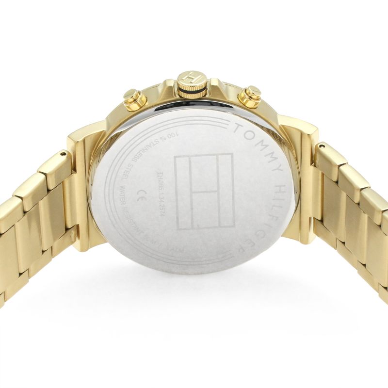  Shop Authentic Tommy Hilfiger Daniel Chronograph Blue Dial Gold Steel Strap Watch for Men - 1710384 - Luxxuri