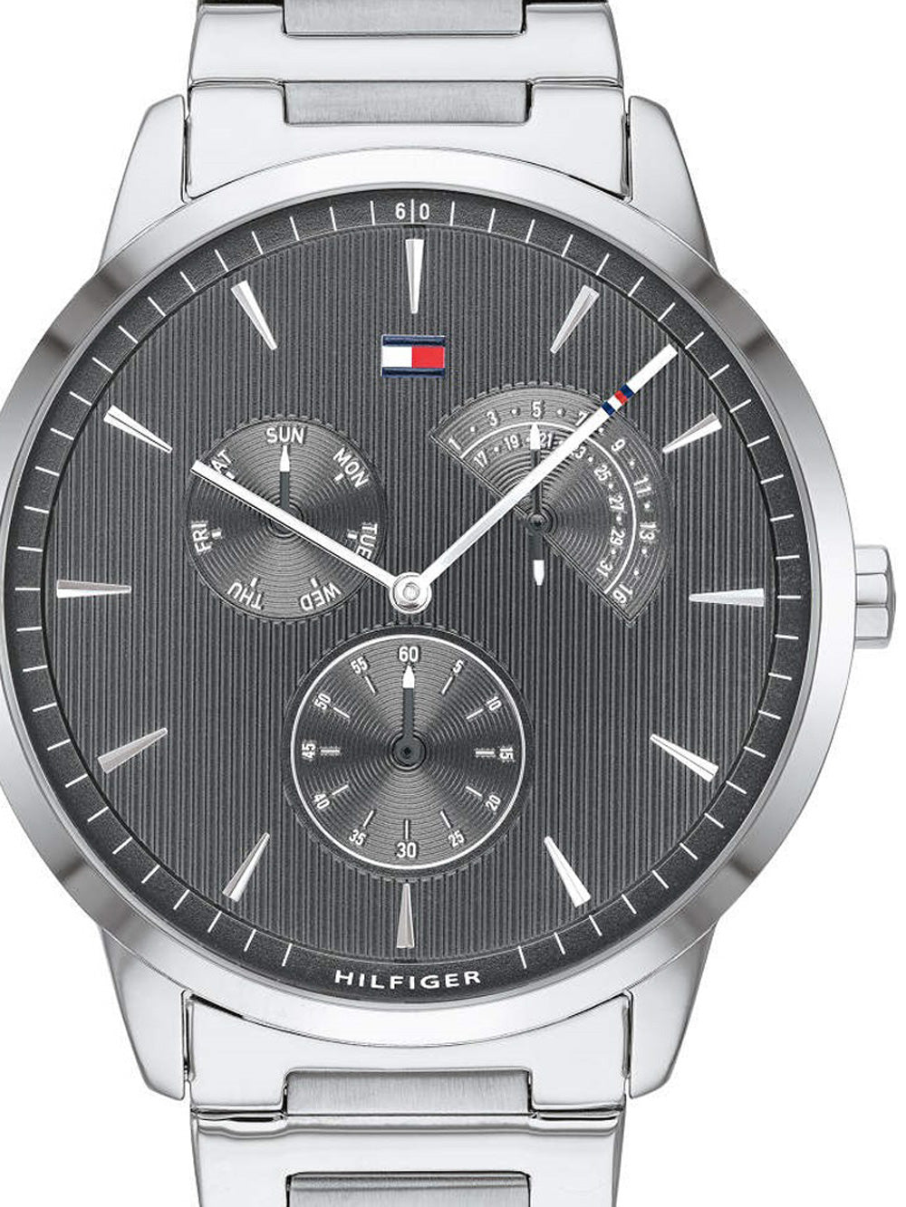  Shop Authentic Tommy Hilfiger Brad Chronograph Quartz Grey Dial Silver Steel Strap Watch For Men - 1710385 - Luxxuri