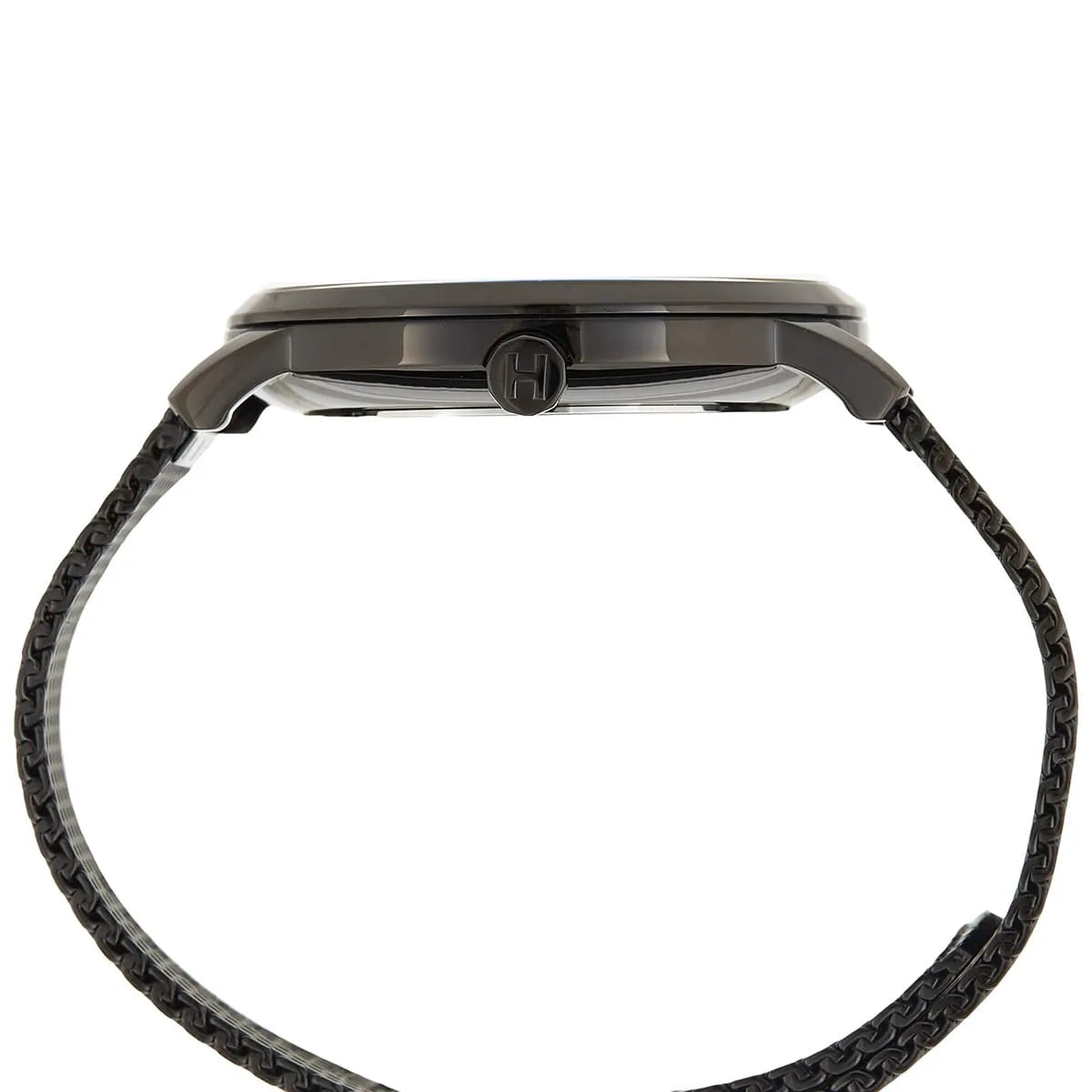  Shop Authentic Tommy Hilfiger Brad Quartz Blue Dial Black Mesh Bracelet Watch For Men - 1710392 - Luxxuri