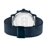  Shop Authentic Tommy Hilfiger Evan Blue Dial Blue Mesh Bracelet Watch for Men - 1710397 - Luxxuri