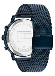  Shop Authentic Tommy Hilfiger Evan Blue Dial Blue Mesh Bracelet Watch for Men - 1710397 - Luxxuri