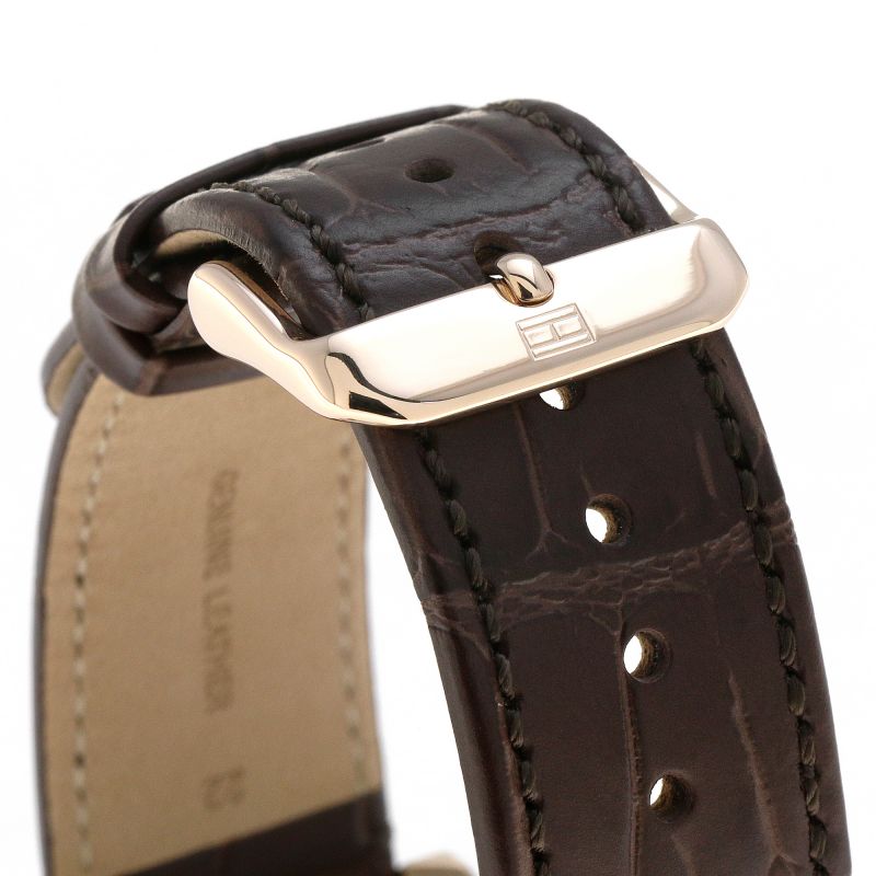  Shop Authentic Tommy Hilfiger Kane Brown Dial Brown Leather Strap Watch for Men - 1710400 - Luxxuri