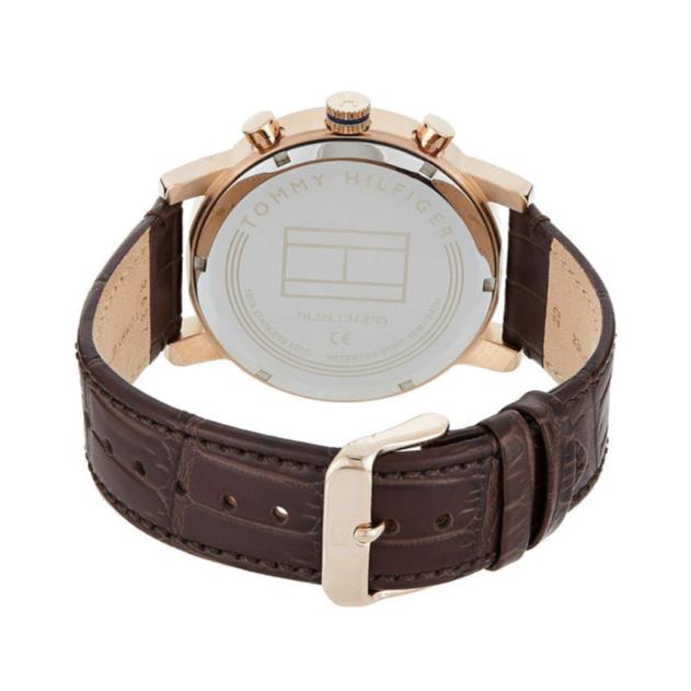  Shop Authentic Tommy Hilfiger Kane Brown Dial Brown Leather Strap Watch for Men - 1710400 - Luxxuri