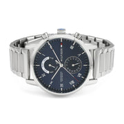  Shop Authentic Tommy Hilfiger Kane Blue Dial Silver Steel Strap Watch for Men - 1710401 - Luxxuri