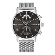  Shop Authentic Tommy Hilfiger Kane Black Dial Silver Mesh Bracelet Watch for Men - 1710402 - Luxxuri
