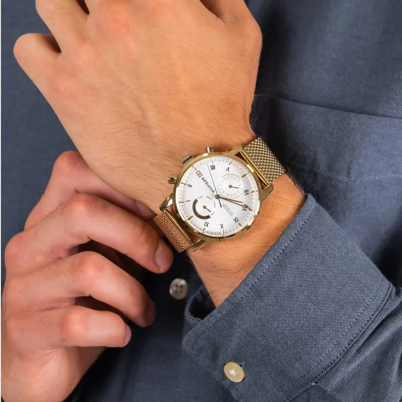  Shop Authentic Tommy Hilfiger Kane White Dial Gold Mesh Bracelet Watch for Men - 1710403 - Luxxuri