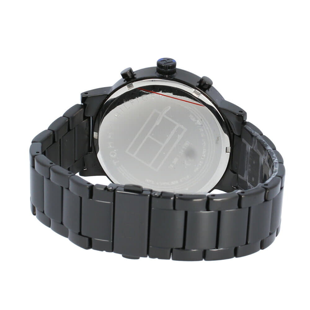  Shop Authentic Tommy Hilfiger Evan Chronograph Quartz Black Dial Black Steel Strap Watch For Men - 1710410 - Luxxuri