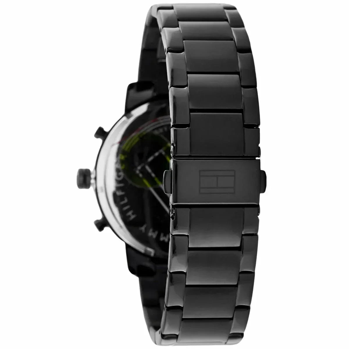  Shop Authentic Tommy Hilfiger Evan Chronograph Quartz Black Dial Black Steel Strap Watch For Men - 1710410 - Luxxuri