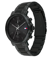  Shop Authentic Tommy Hilfiger Daniel Black Dial Black Steel Strap Watch for Men - 1710414 - Luxxuri