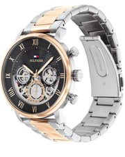 Shop Authentic Tommy Hilfiger Legend Chronograph Black Dial Two Tone Steel Strap Watch For Men - 1710570 - Luxxuri