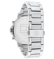  Shop Authentic Tommy Hilfiger Tyson Chronograph Blue Dial Silver Steel Strap Watch For Men - 1710588 - Luxxuri