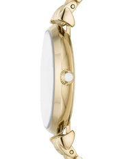  Shop Authentic Emporio Armani Gianni T Bar Analog Crystals Gold Dial Gold Steel Strap Watch For Women - AR11608 - Luxxuri