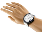  Shop Authentic Tommy Hilfiger Bank Chronograph White Dial White Rubber Strap Watch for Men - 1791723 - Luxxuri