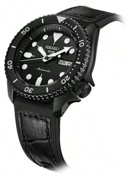  Shop Authentic Seiko 5 Sport Automatic Black Dial Black Silicone Strap Watch For Men - SRPD65K3 - Luxxuri