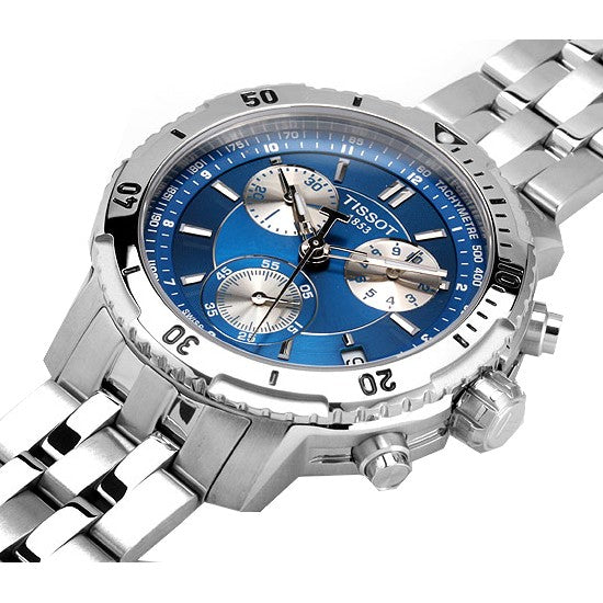  Shop Authentic Tissot T Sport PRS 200 Chronograph Blue Dial Silver Steel Strap Watch For Men - T067.417.11.041.00 - Luxxuri