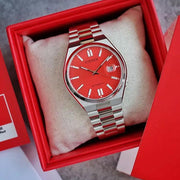  Shop Authentic Citizen x Pantone Automatic Blazing Red Dial Silver Steel Strap Watch For Men - NJ0158-89W - Luxxuri