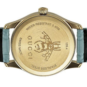  Shop Authentic Gucci G Timeless Quartz Blue Dial Blue Leather Strap Watch For Men - YA1264097 - Luxxuri