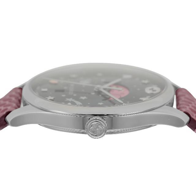  Shop Authentic Gucci G-Timeless Moonphase Black Dial Pink Leather Strap Watch For Women - YA1264046 - Luxxuri