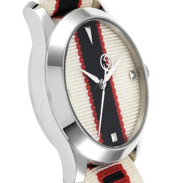  Shop Authentic Gucci G Timeless Quartz White Dial Two Tone NATO Strap Watch For Men - YA1264071 - Luxxuri