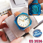  Shop Authentic Fossil Candy White Dial Brown Leather Strap Watch for Men - ES3536 - Luxxuri