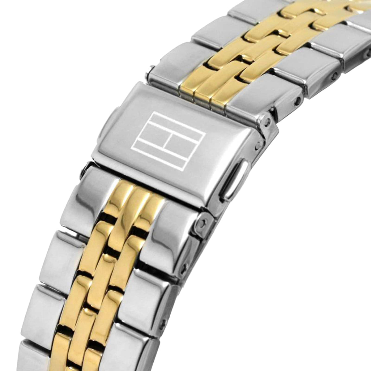  Shop Authentic Tommy Hilfiger Monica Chronograph Black Dial Two Tone Steel Strap Watch For Women - 1782591 - Luxxuri