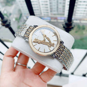  Shop Authentic Versace Virtus Quartz White Dial Two Tone Steel Strap Watch for Women - VEHC00719 - Luxxuri
