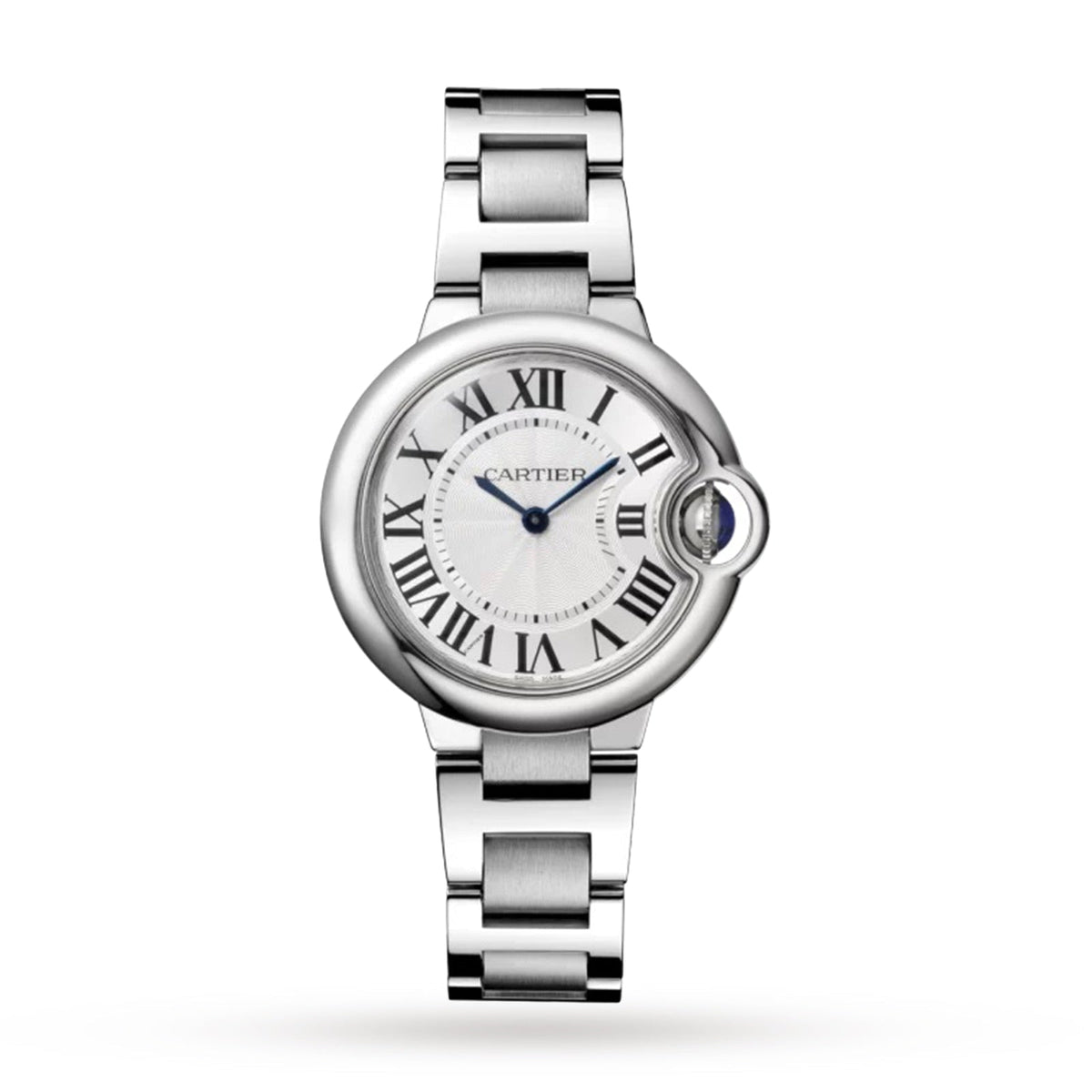  Shop Authentic Cartier Ballen Bleu De Cartier Silver Dial Silver Steel Strap Watch for Women - W6920084 - Luxxuri