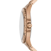  Shop Authentic Michael Kors Everest Three Hand Quartz Black Dial Gold Steel Strap Watch For Men - MK9140 - Luxxuri
