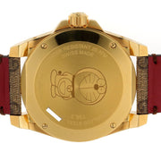  Shop Authentic Gucci Dive Doraemon Quartz Brown Dial Brown Leather Strap Watch For Men - YA136335 - Luxxuri