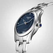  Shop Authentic Tissot T Wave Donna Blue Dial Silver Steel Strap Watch For Women - T112.210.11.041.00 - Luxxuri
