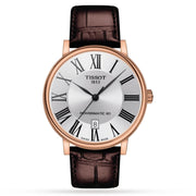  Shop Authentic Tissot Carson Premium Powermatic 80 Silver Dial Brown Leather Strap Watch For Men - T122.407.36.033.00 - Luxxuri