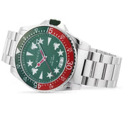  Shop Authentic Gucci Dive Quartz Green Dial Silver Steel Strap Watch For Men - YA136222 - Luxxuri