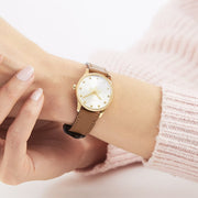  Shop Authentic Gucci G Timeless Quartz Silver Dial Brown Leather Strap Watch For Women - YA1265022 - Luxxuri