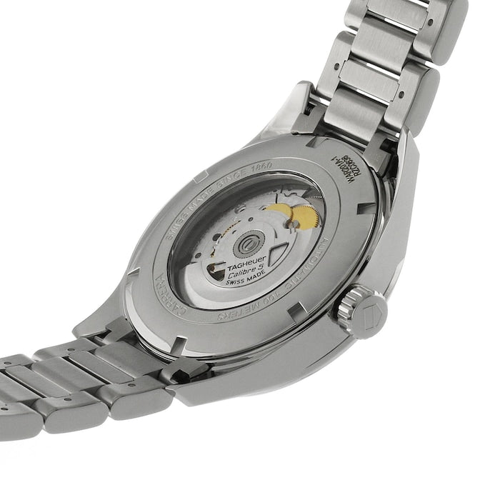  Shop Authentic Tag Heuer Carrera Calibre 5 Automatic Black Dial Silver Steel Strap Watch for Men - WAR201A.BA0723 - Luxxuri