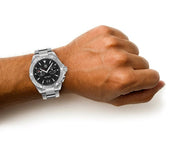  Shop Authentic Tag Heuer Aquaracer Quartz Black Dial Silver Steel Strap Watch for Men - WAY111Z.BA0928 - Luxxuri