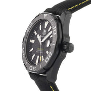  Shop Authentic Tag Heuer Aquaracer Calibre 5 Automatic Black Dial Black Nylon Strap Watch for Men - WAY218A.FC6362 - Luxxuri