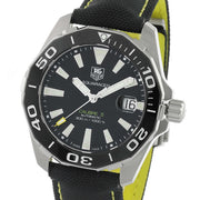  Shop Authentic Tag Heuer Aquaracer Calibre 5 Automatic Black Dial Black Nylon Strap Watch for Men - WAY211A.FC6362 - Luxxuri