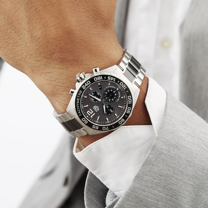  Shop Authentic Tag Heuer Formula 1 Anthracite Dial Two Tone Steel Strap Watch For Men - CAZ1011.BA0843 - Luxxuri