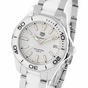 Shop Authentic Tag Heuer Aquaracer Quartz White Dial Two Tone Steel Strap Watch Women - WAY131B.BA0914 - Luxxuri