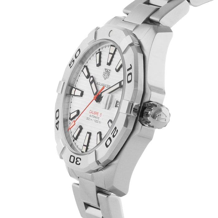  Shop Authentic Tag Heuer Aquaracer White Dial Watch for Men - WAY2013.BA0927 - Luxxuri
