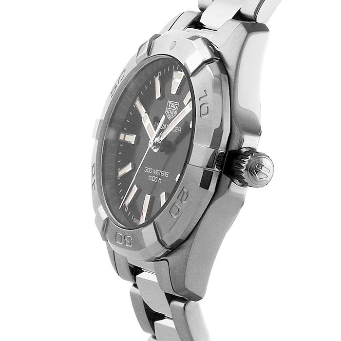  Shop Authentic Tag Heuer Aquaracer Black Dial Silver Steel Strap Watch for Women - WBD1310.BA0740 - Luxxuri