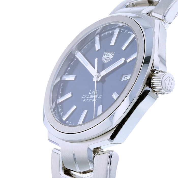  Shop Authentic Tag Heuer Link Automatic Blue Dial Silver Steel Strap Watch for Men - WBC2112.BA0603 - Luxxuri