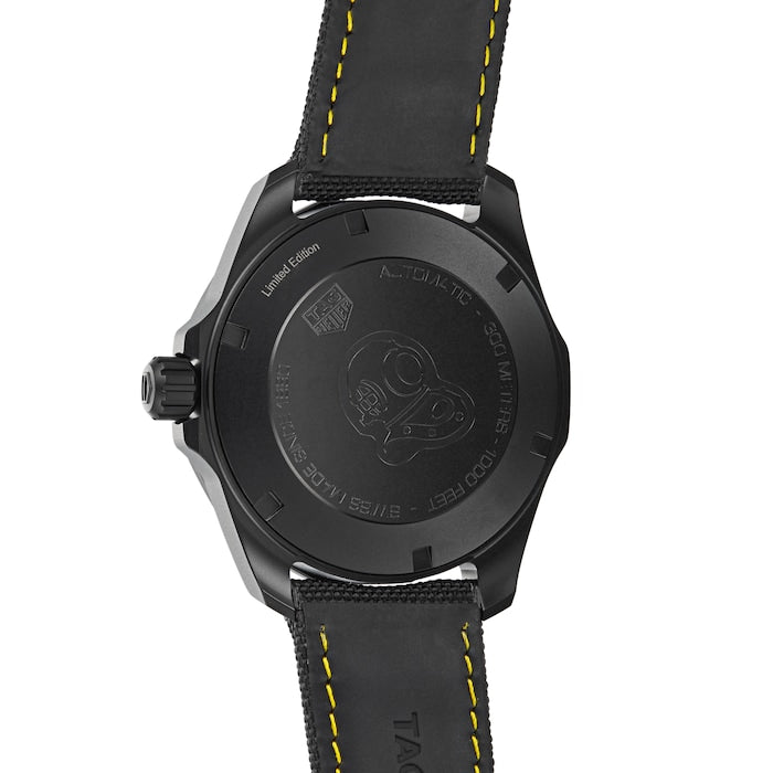  Shop Authentic Tag Heuer Aquaracer Calibre 5 Black NATO Strap Carbon Dial Watch for Men - WBD218B.FC6446 - Luxxuri