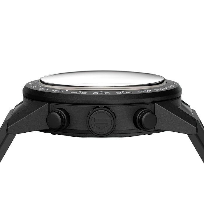  Shop Authentic Tag Heuer Carrera Automatic Chronograph Black Dial Black Rubber Strap Watch for Men - CBG2A90.FT6173 - Luxxuri
